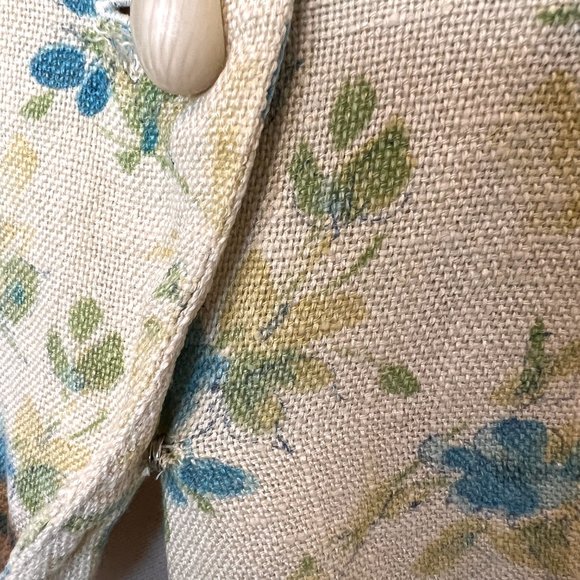 70's Soft Yellow Crop Button Up Top - Size Small - Picture 9 of 13